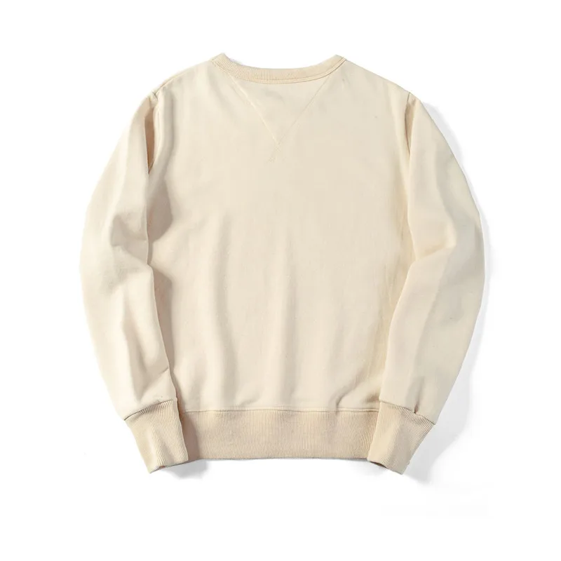 Original Embryo Cotton Retro Couple's Sweater Nostalgic Heavy T-shirt Outdoor Hiking Trekking Riding Fitness Camp Sports Jersey