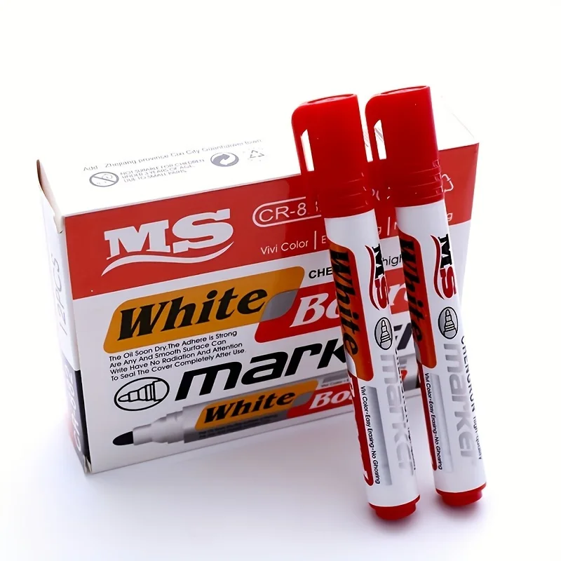4Pcs/Set Erasable Whiteboard Marker Pen Blackboard Marker Chalk Glass Ceramics Office School Art Stationery
