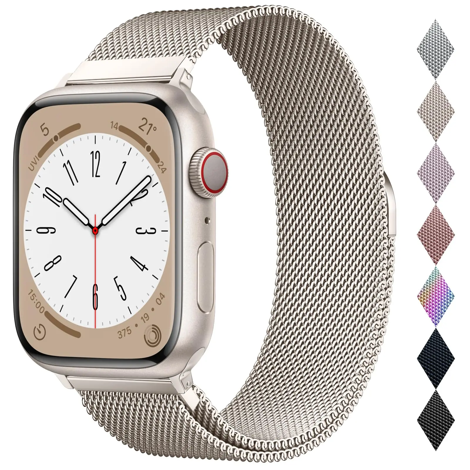 

Ремешок «Миланская петля» для apple watch Band Ultra-2, металлический браслет для apple watch series 9 8 7 6 5 4 SE, 49 мм 45 мм 44 мм 41 мм 40 мм
