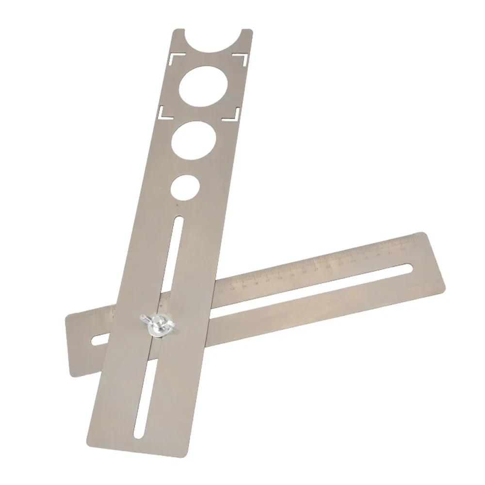 

Multi-purpose Punch Locator Stainless Steel Tile Locator Tile Glass Hole Opener Hand Measuring Tool Suitable for Home Decoration
