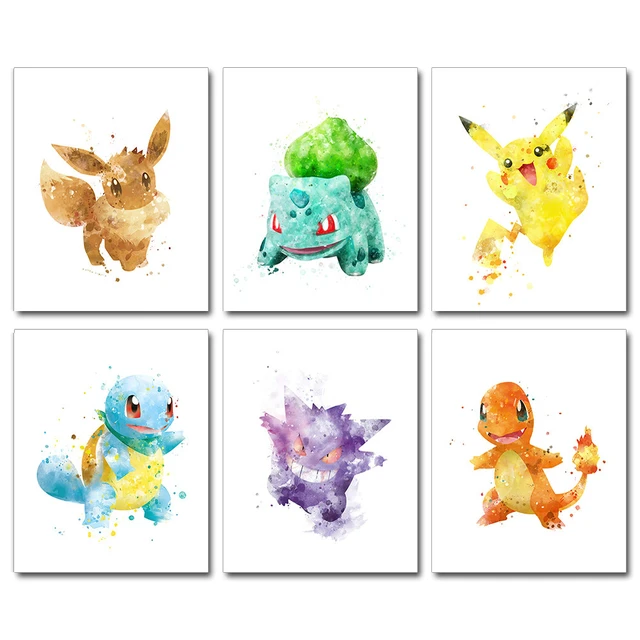 Affiche Pokémon Pikachu pour enfants - Poster Déco Chambre