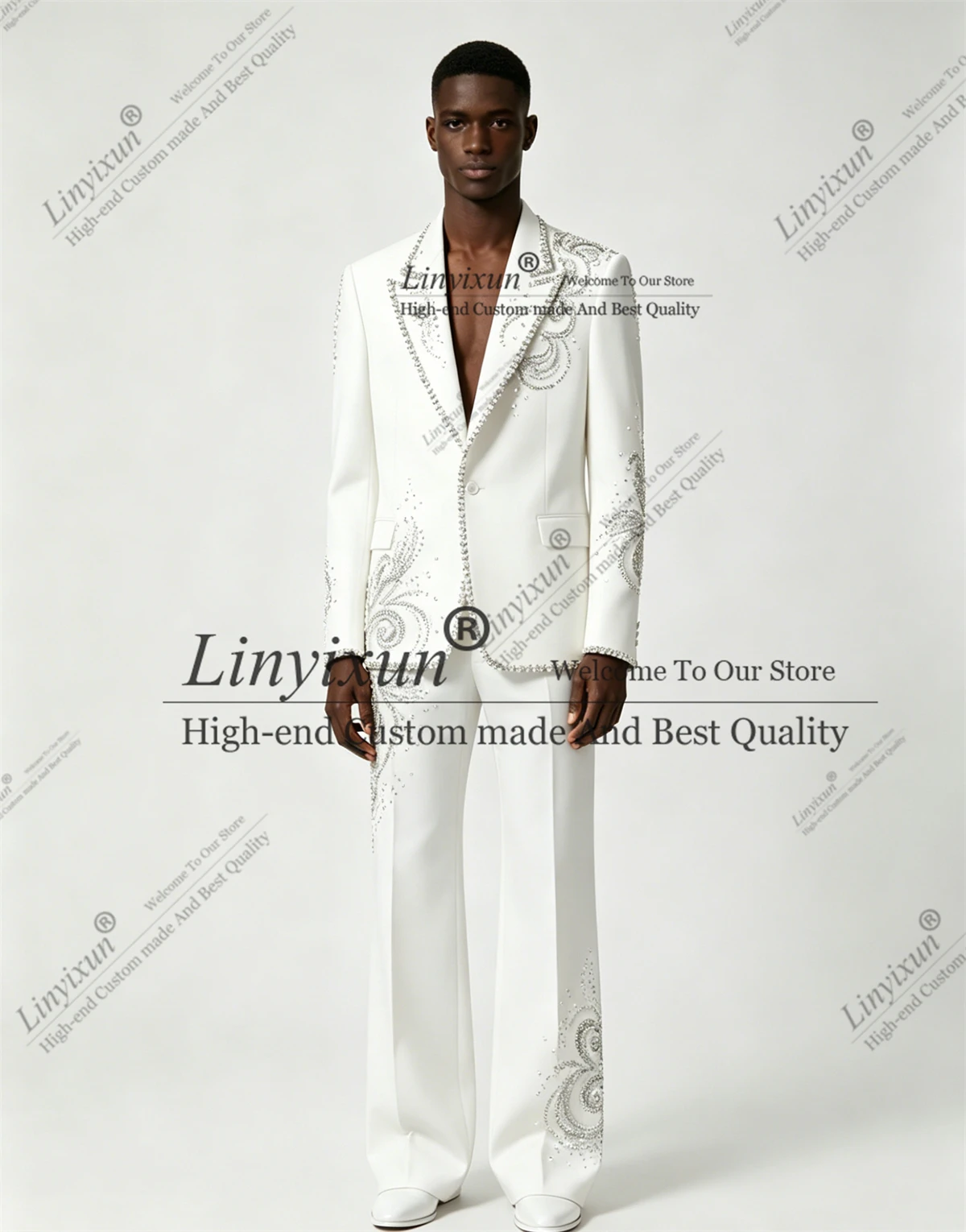 Costume Homme Élégant 2 Pièces pour Soirée et Bal de Promo