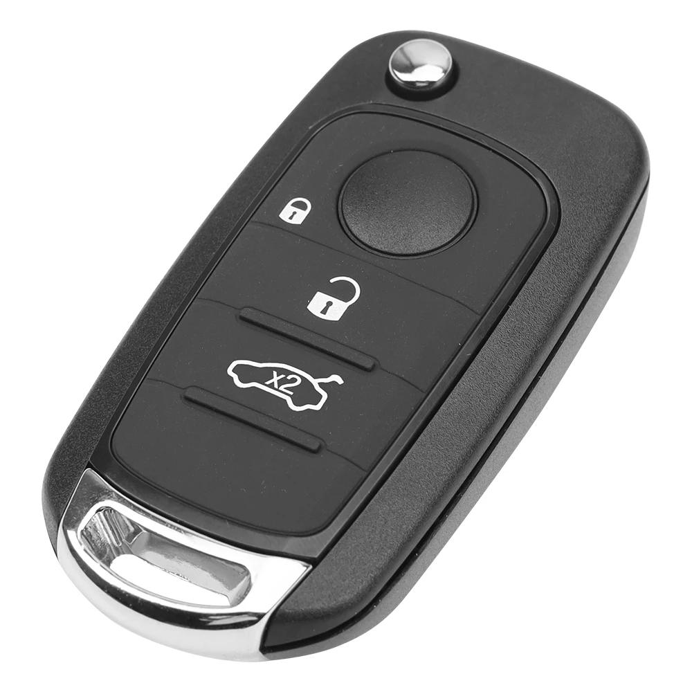 Xuri 3/4 Button Remote Car Key FSK433.92MhzMQB Megamos AES ID48 / 4A Chip for Fiat 500X Egea Tipo SIP22 Blade