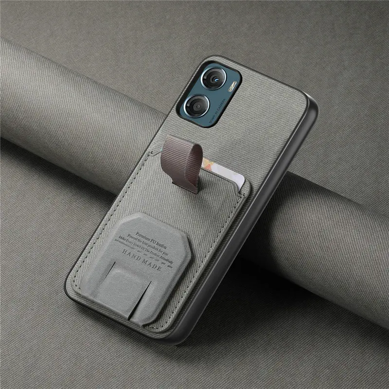 Leather Card Stand Cover - Premium Back Case