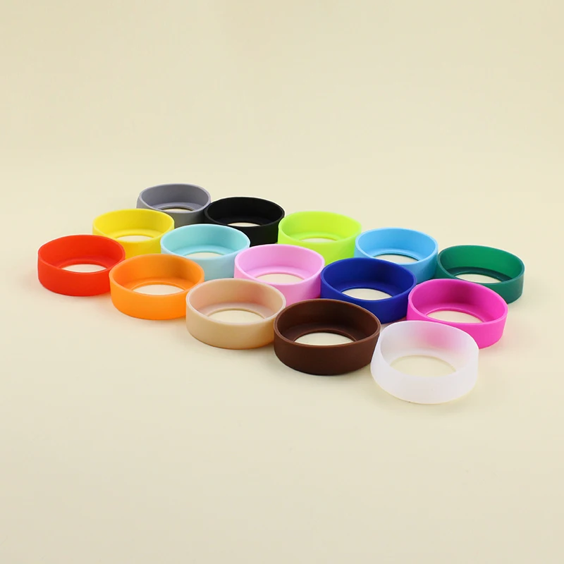 6.5CM Vacuum Cup Bottom Pad Protective Anti-slip Bottle Sleeve Silicone Coasters in Multi Sizes