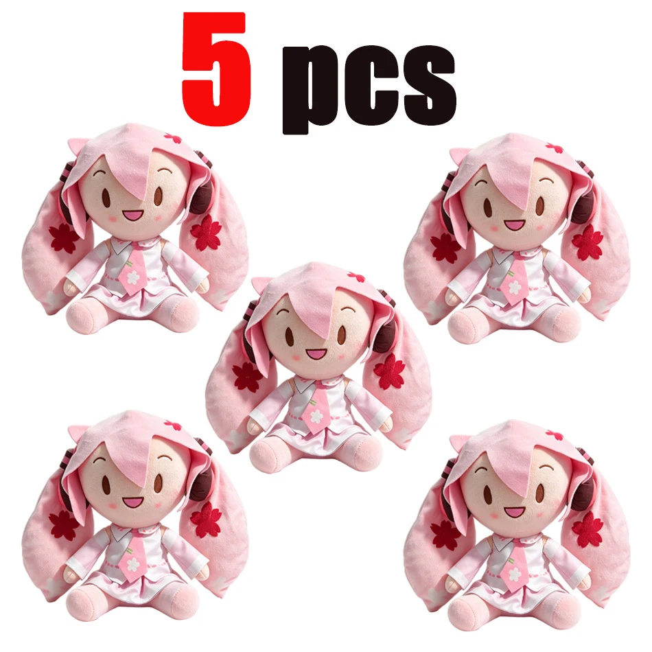 Kawaii Hatsune Miku Plush Doll - Sakura & Snow Miku Edition | Anime Character Toy for Kids | Perfect Christmas Gift