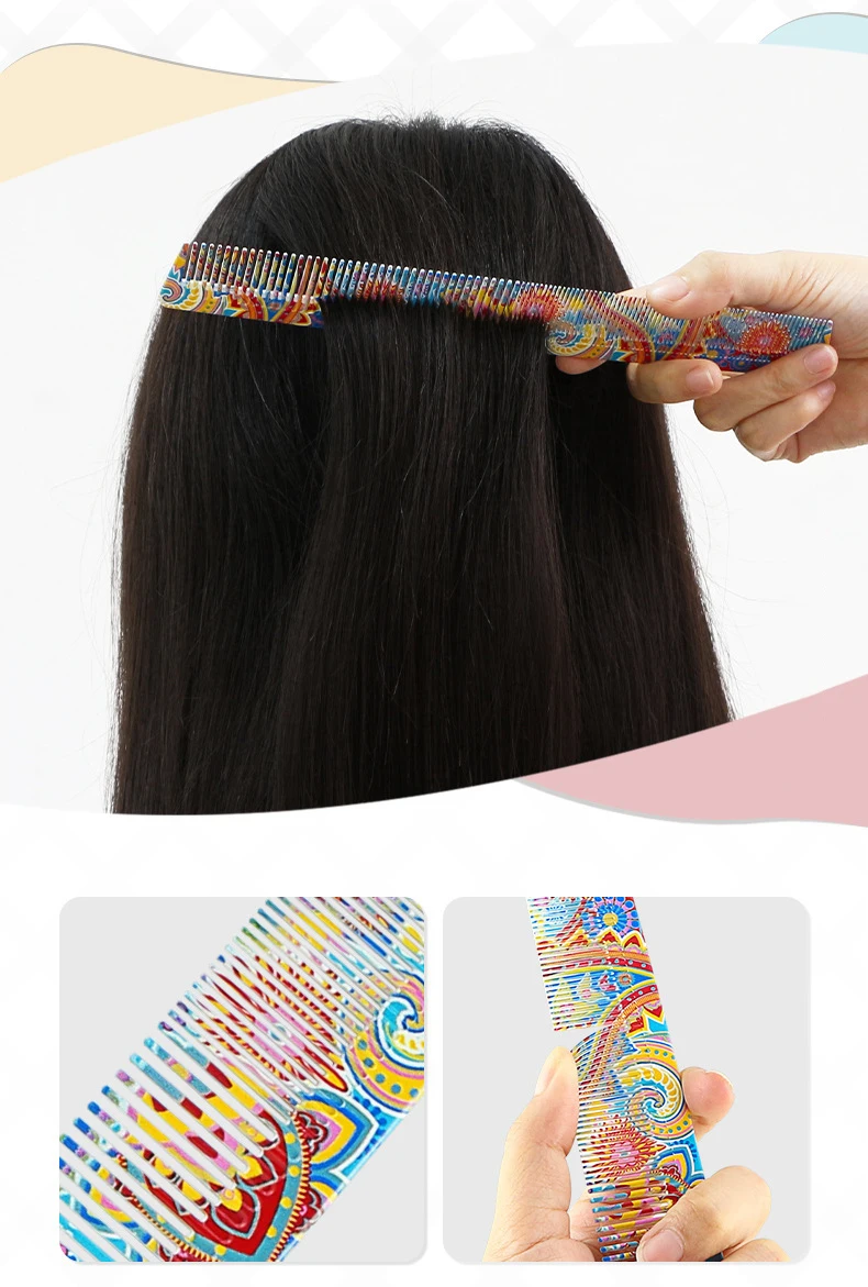 Pentes de Estilo Profissional para Estilista Colorido Cabelo Várias Combinações Conjunto Pente Cabeleireiro Barbeiro Corte 1631 6 15 Computers & Electronics