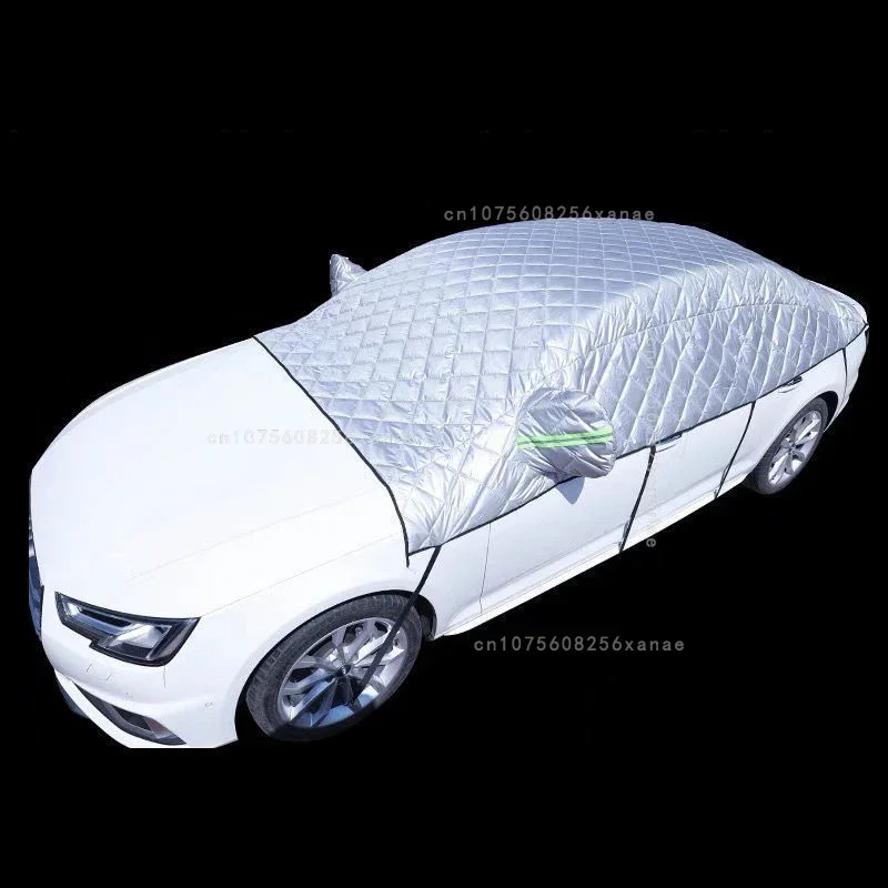 Waterproof Car Cover with Reflective Strips for Outdoor Protection