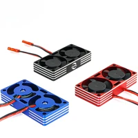 RC car for 1/7 1/8 1/10 Motor radiator 540 550 3650 3660 3670 Motor cooling high-speed fan dual fan 3010 1