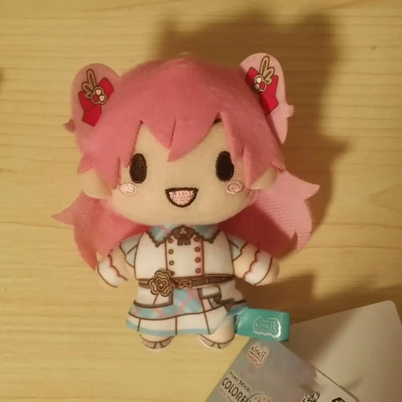 Project Sekai Momoi Airi Cosplay Anime Plush 10CM Cute Stuffed Body Plushie Cartoon Pendant Knapsack Ornament Birthday Gifts