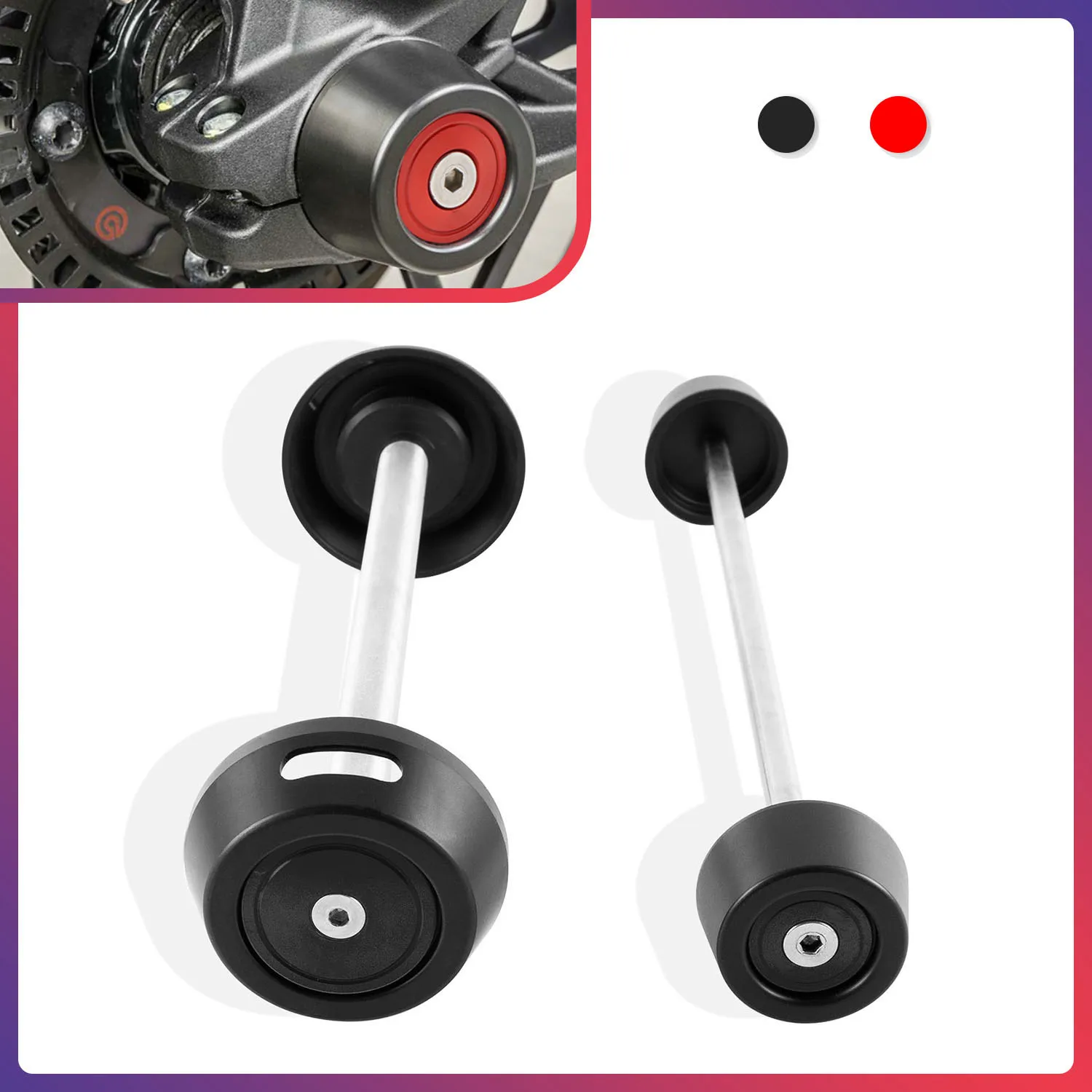 Per Ducati Monster 1200 1200S 2017-2021 Accessori Moto Refit Crash Pad Protector Anteriore E Posteriore Fork Wheel Sliders