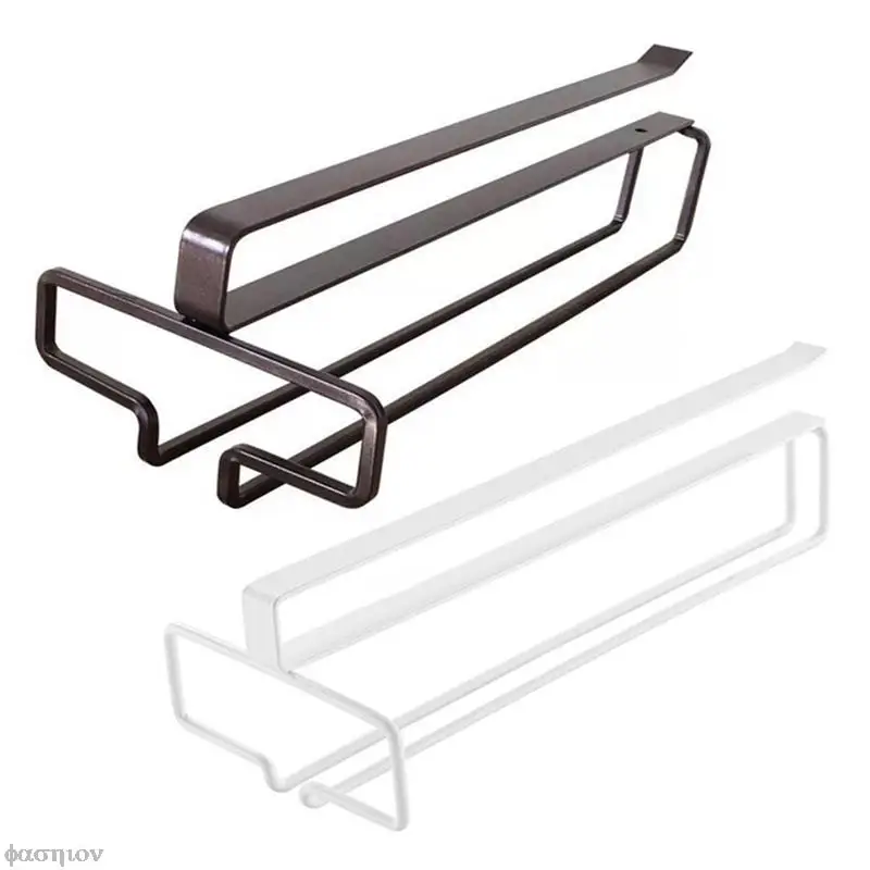 Iron Wine Rack Glass Holder Bar Hanger Shelf Stainless Steel Stand Paper Roll Storage Organizer High Quality Easy Installation