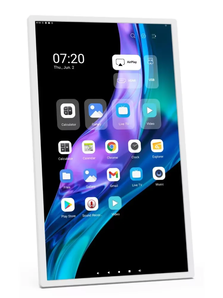 32インチAndroid 14タブレット、8コアCPU搭載、1920×1080P横縦画面対応