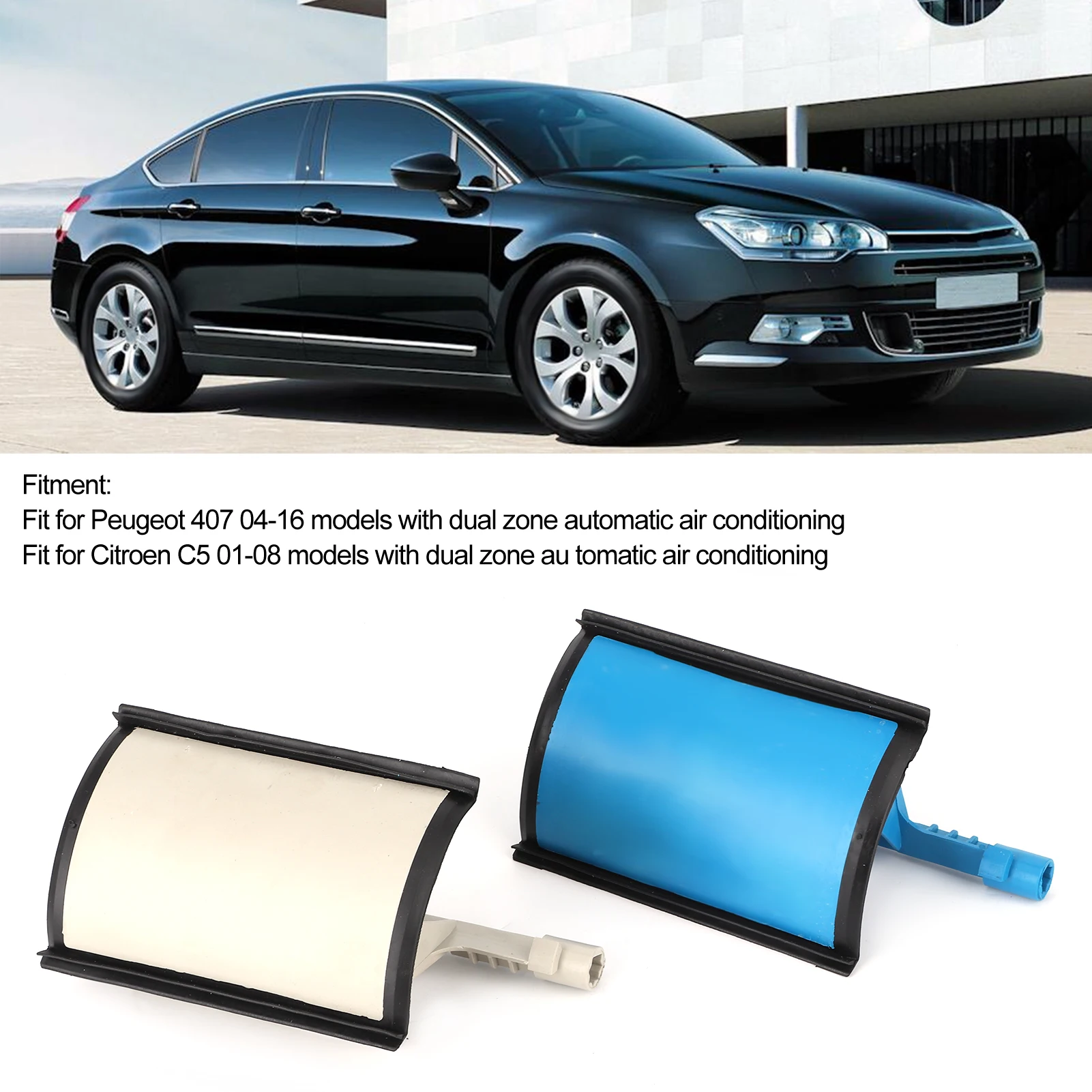 Air Conditioner Flap Repair Kit Car Dual Zone 6480E3 Fit For Peugeot 407 2004