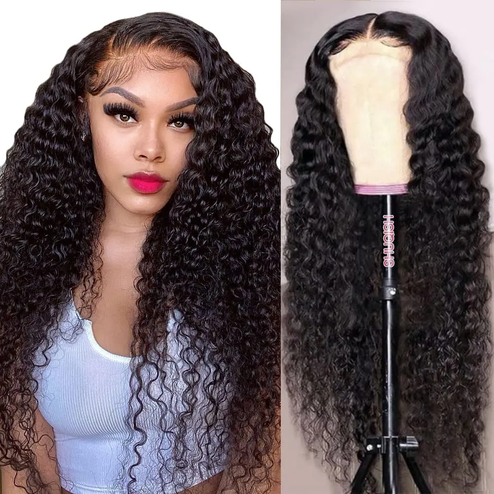 

Deep Wave Lace Front Wigs 13x6 Lace Frontal Wigs Human Hair for Women Pre Plucked with Baby Hair 180% Density Deep Curly Wigs