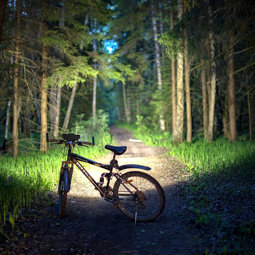 LED Bicycle Headlight USB Charging Cycling Safety Front Lamp Power Display High Brightness Bike Flashlight Bicycle Accessories