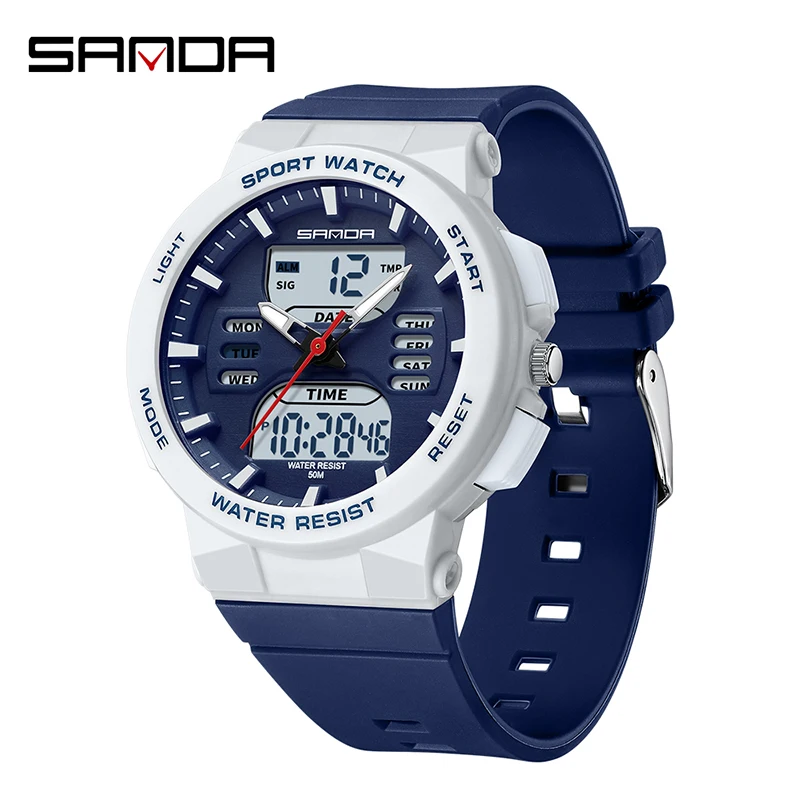 SANDA Women's Fashion LED Digital Sport Watch - Waterproof Casual Quartz Timepiece