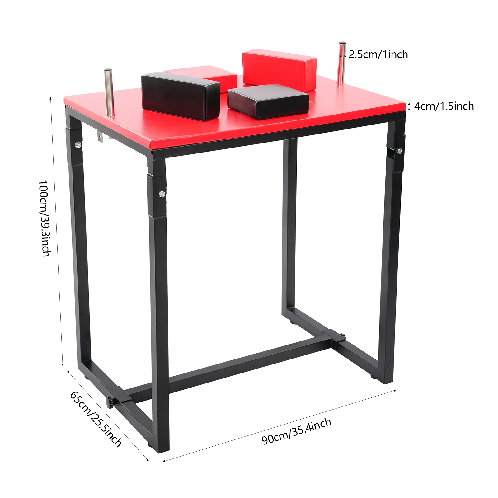 Red 35.4*25.5*39.3in Professional Battle Table with 2* Handles ...
