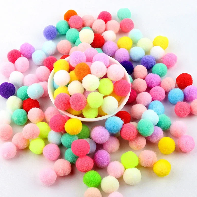 Soft Pom Poms Ball Furball DIY Pom Poms Craft Supplies 20g 8mm 10mm 15mm 20mm 25mm 30mm