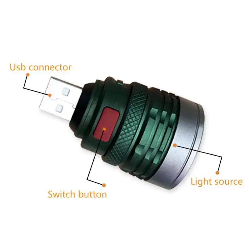 Handy Pocket Flashlight Portable Mini Zoomable 3 Modes Torch Lanterna For Camping Emergency Light USB Charging Interface Lamp