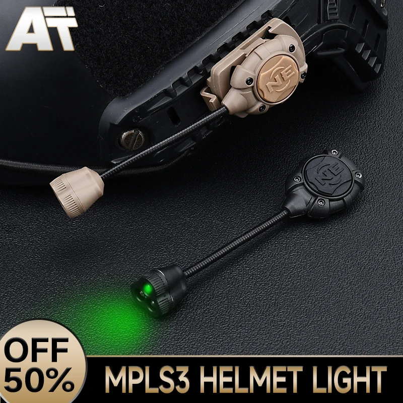 

Airsoft Tactical Helmet Lamp Princeton Tec MPLS 3 Red Green LED Weapon Scout Light IR Illuminator MPLS3 Fast Helmet Flashlight