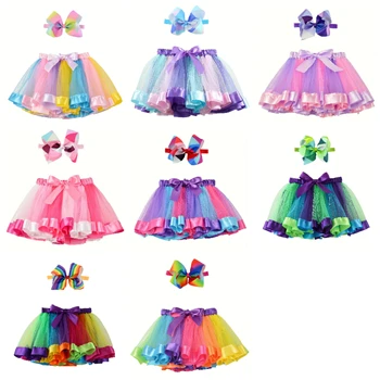 Rainbow Tutu Mini Skirt 1