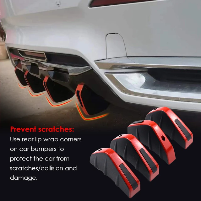 For VolksWagen Golf 4 Diffuser Rear Bumper AttachmentAuto Styling Car  Accessories Tuning Modified Spoiler Diffuser Wings Flaps - AliExpress