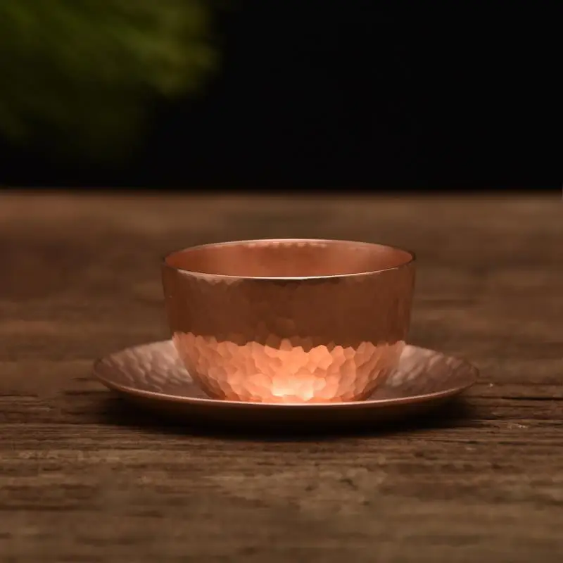 400ML Pure handmade small copper pot, pure copper tea pot, lifting beam, coffee pot, boiling water, copper pot skill - Image 5