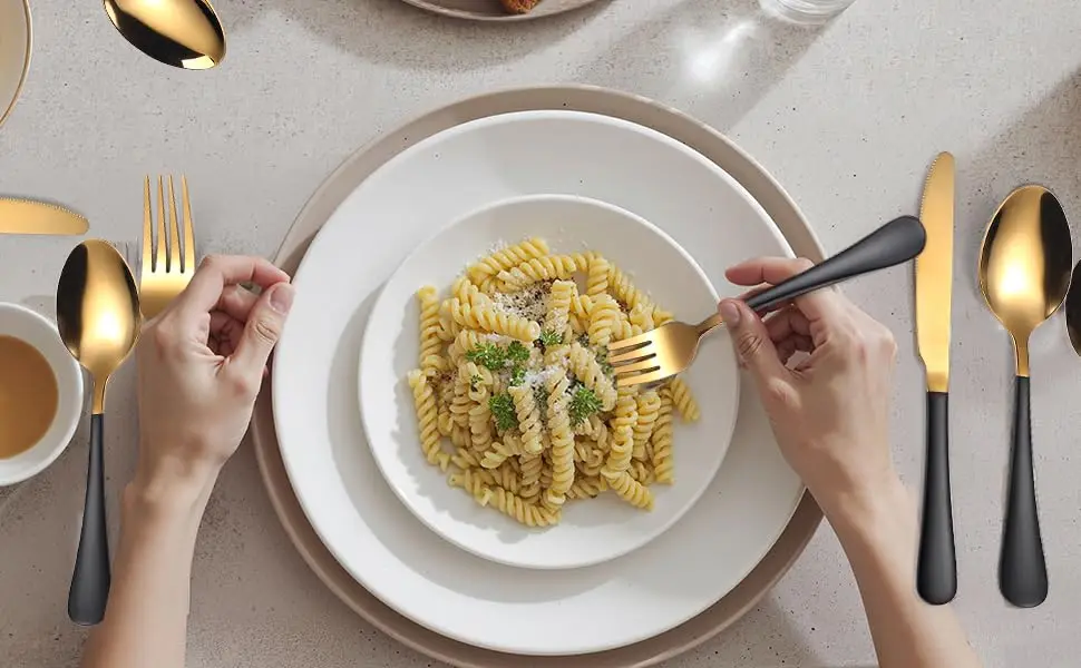 Gold Silverware Set 18/0 Stainless Steel
