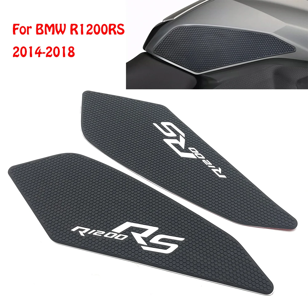 

Motorcycle Anti Slip Sticker Tank Traction Pad Side Knee Grip Protector For BMW R1200RS R1200 R 1200 RS 2014-2018