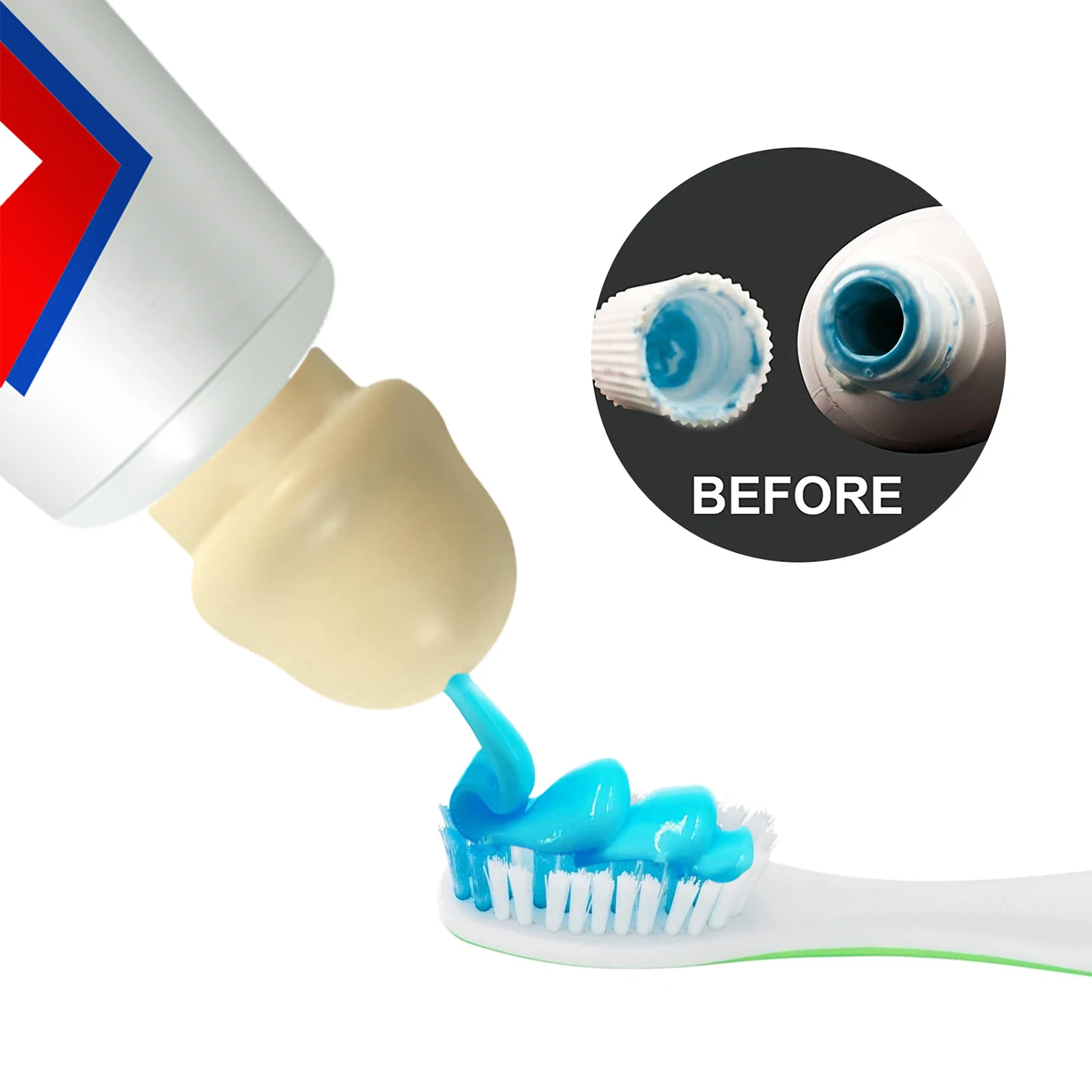 

Toothpaste Cap Self Closing Toothpaste Squeezer Toothpaste Pump Dispenser Tooth Paste Saver Funny Trick Toys Children's Gift