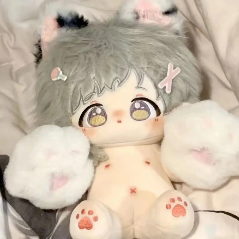 

Anime Nakajima Atsushi 20cm Nude Doll Stuffed Cotton Body Cosplay Dress Up Plush Toys Soft Stuffed Plushie a5883