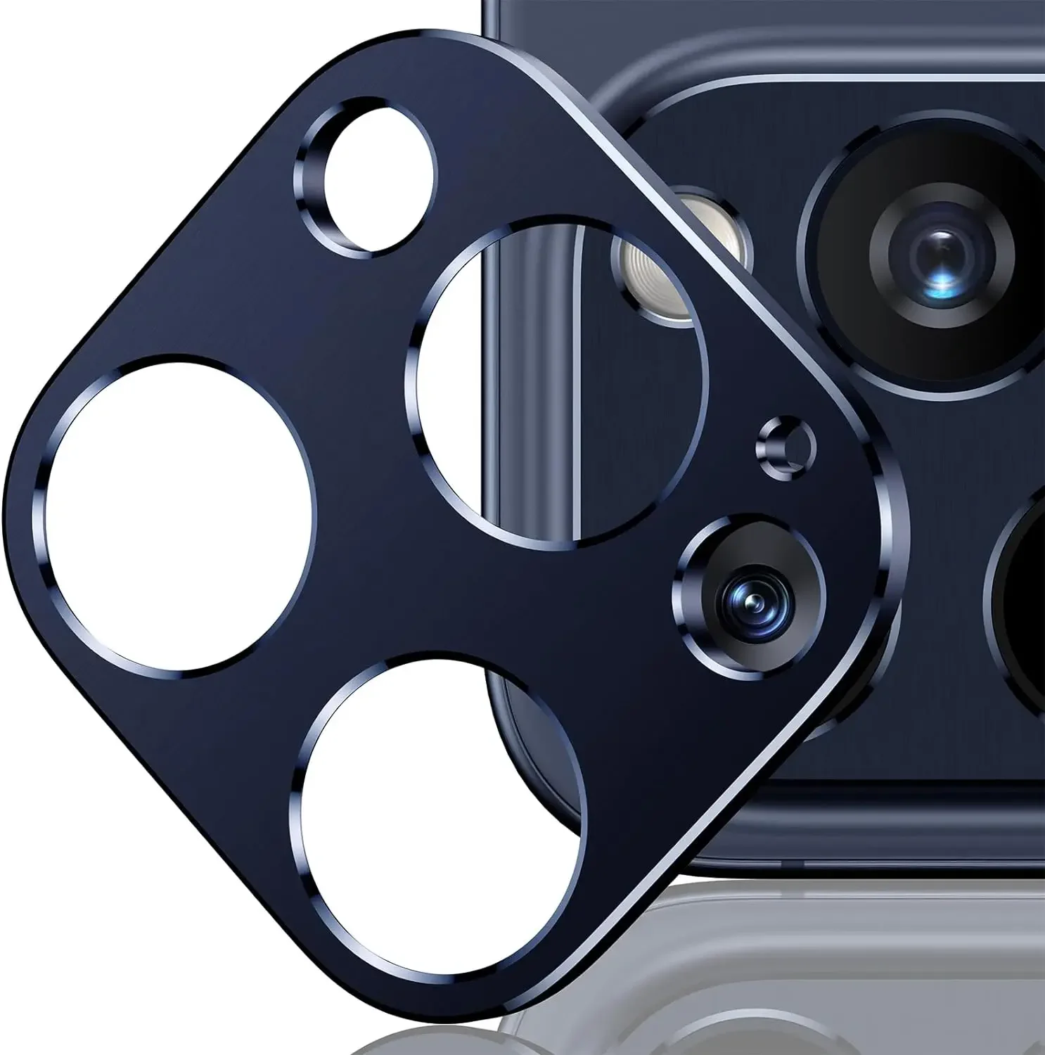 Titanium Gray Metal Camera Lens Protector - Premium Protection Cover Accessories