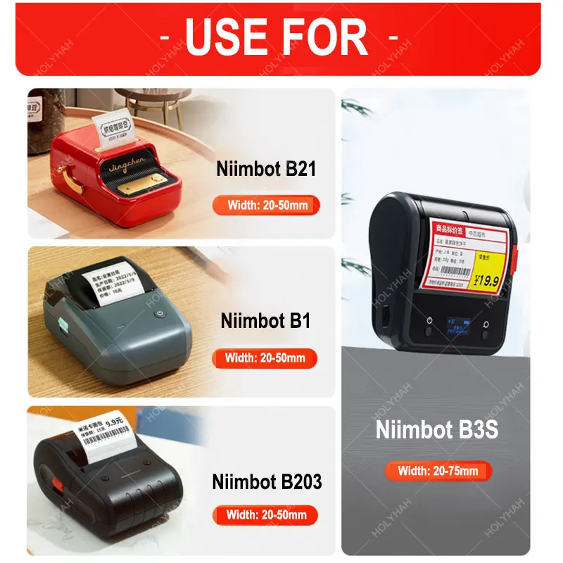 Niimbot-label Papel Adesivo Impermeável Anti-óleo Resistente ao Desgaste Preço Etiqueta Resistente a Riscos B21 B3s B203 - Imagem 5