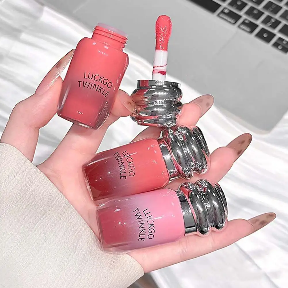 Spiegel-Lippentönung, Feuchtigkeitscreme, flüssiger Lipgloss, Wasserglanz, Glas-Lippenstift, langlebig, rote Lippentönung, Make-up-Kosmetik – Detail 6