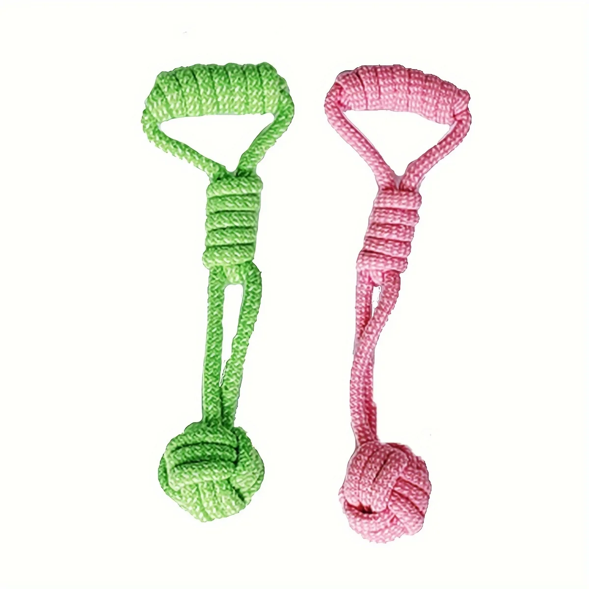 1pc Durable Dog Rope Toy with Ball - All-Breed Chew and Tug Plaything Random Color Selection 5