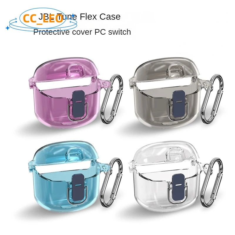 Per Jbl Tune Flex Case Cartoon Switch Clip Custodia Trasparente Jbl Tune Flex Custodia Protettiva Antiurto