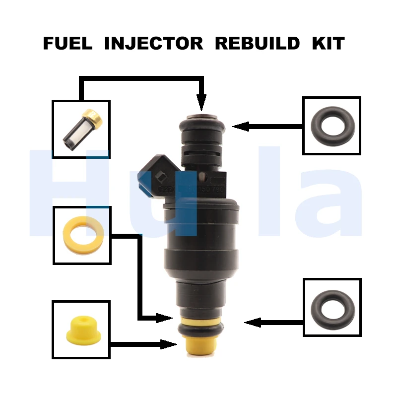 

Fuel Injector Service Repair Kit Filters Orings Seals Grommets for Ford Fairlane Fairmont LTD Falcon 3.9L 4.0L 0280150790
