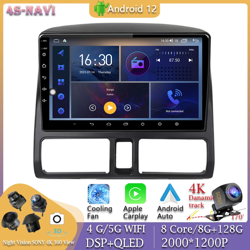 Head Unit 9 Android 12 Car Video For Honda CR V CRV 2001 2006 head-unit-9-android-12-car-video-for-honda-cr-v-crv-2001-2006