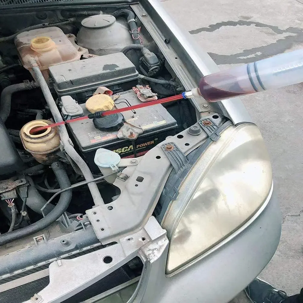 Car Oil Fluid Extractor Brake Fluid Syringe Pump Oil Change Syringe Pump Manual Suction Vacuum Fuel Transfer Hand