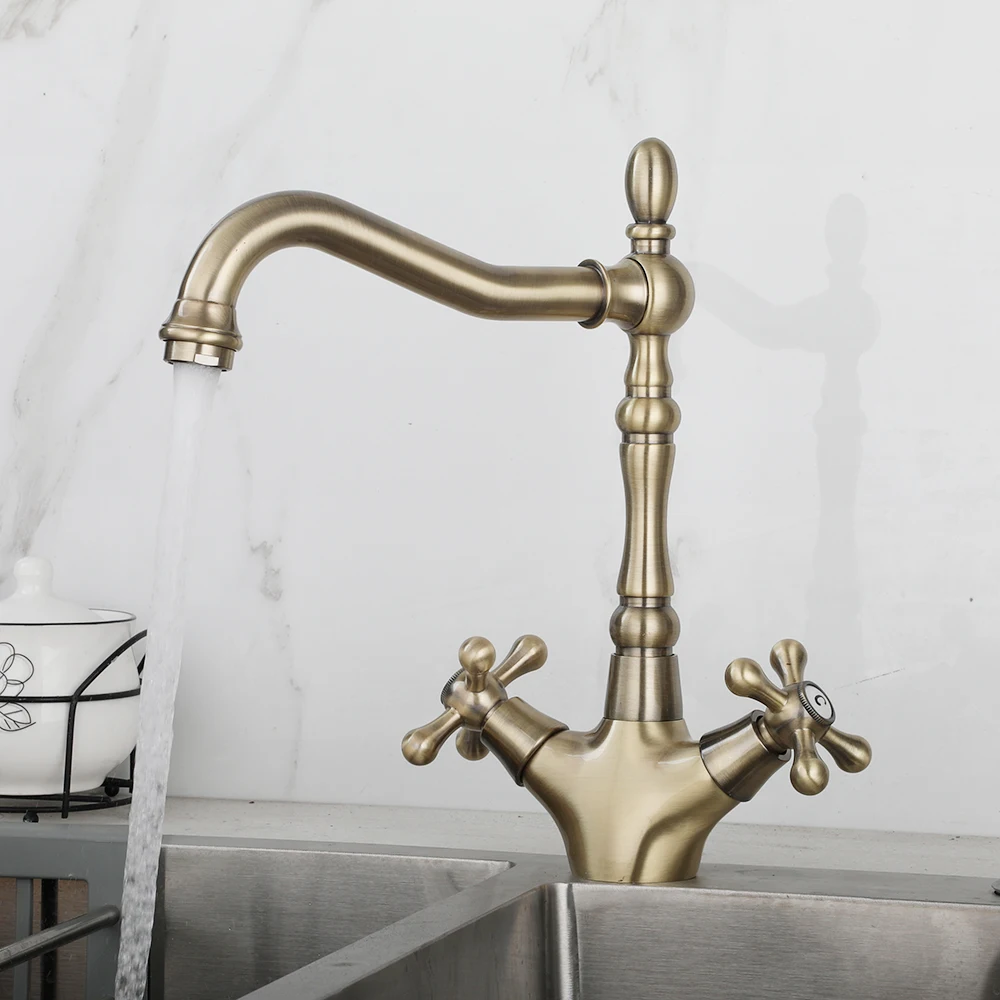 polidor cromado, alça dupla, torneira giratória de