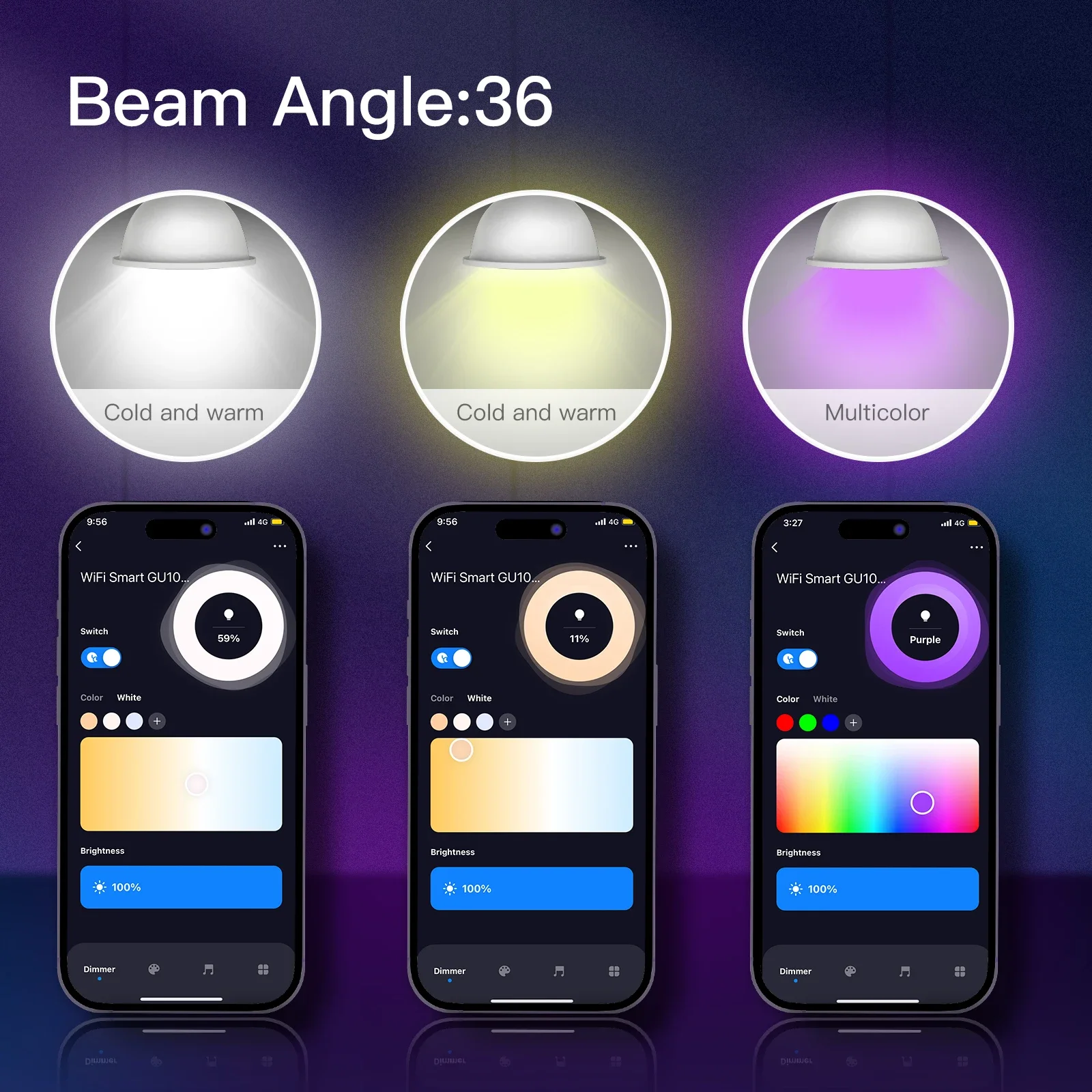 MOES WiFi Zigbee LED 전구 GU10 E27 E14 촛불 램프 스마트 RGB RCW 2700-6500K 디밍 가능 조명 Tuya Alexa Google 음성 제어