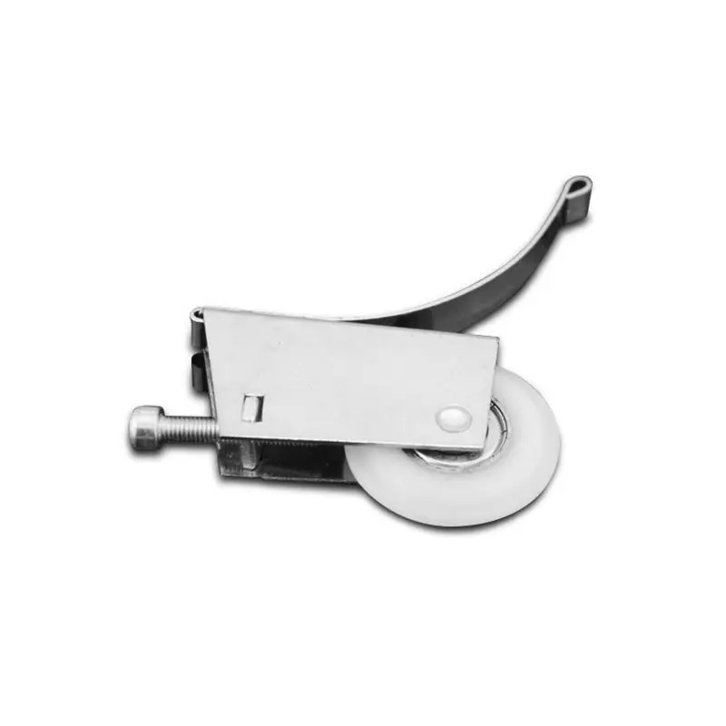 1 Set Screen Door Tension Spring with Dual 30mm Plastic Rollers, Silent Sliding Door Rollers Upper Imitation Shaft Double Wheel