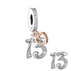 FC Jewelry Fit Original Charm Bracelet 925 Silver 13 16 18 21 30 40 50 70 80 Number Anniversary Bead For Making Women Berloque 2