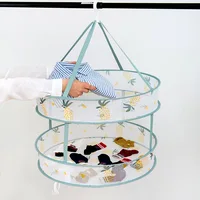 Anti-deformation Household Clothes Basket Clothes Drying Net Socks Drying Sweater Clothes Net Pocket Flat Clothes Drying Rack 1