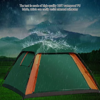 Outdoor Automatic Quick Open Tent Waterproof Camping Tent 3-4 Person Instant Setup Tent 6