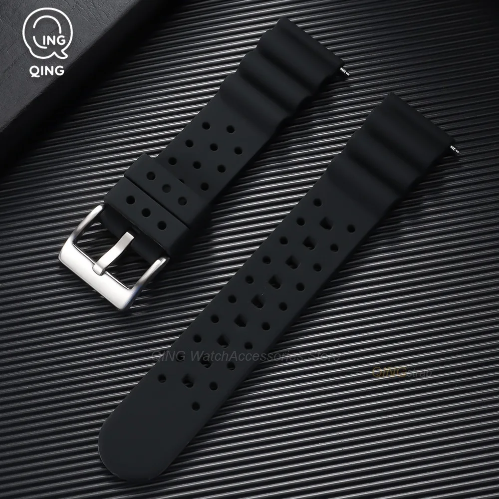 Universal Quick Release Silicone Watchband - Soft, High-Quality Replacement Strap