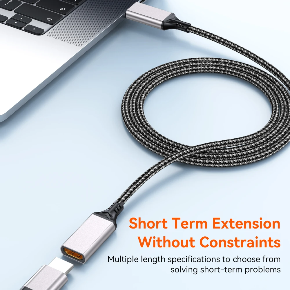 Premium Gold Plated HDMI Extension Cable - Ultra High-Speed Extender Cord for Superior 8K and 4K HDR Performance