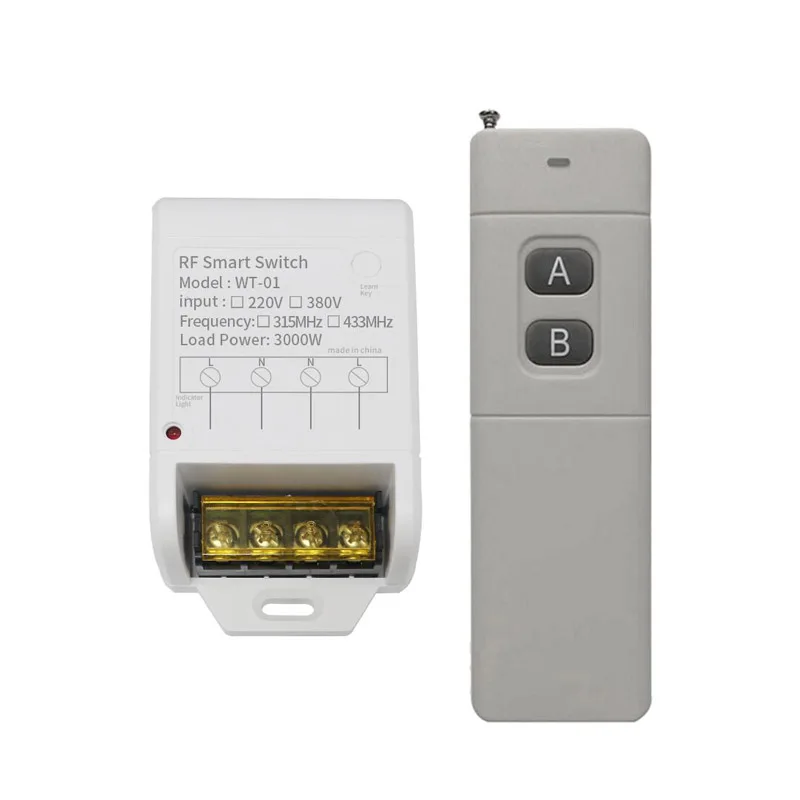 

AC 380V 30A relay High power wireless remote control switch for water pump /motor/Oxygenator