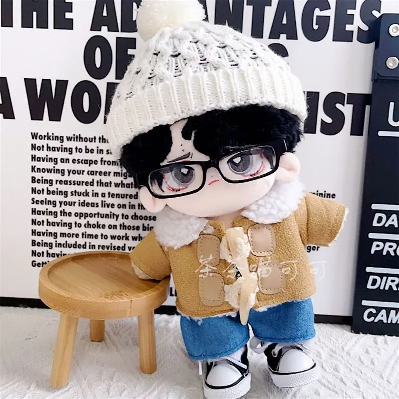 20CM Star EXO Doll Baby Clothing Knitted hat Boots sweater shirt Casual pants overcoat hat Doll Clothes Accessories toys Gift